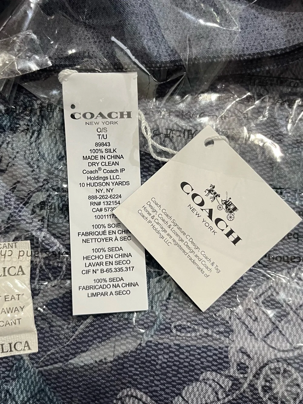 New Coach Horse and Carriage Silk Square scarf